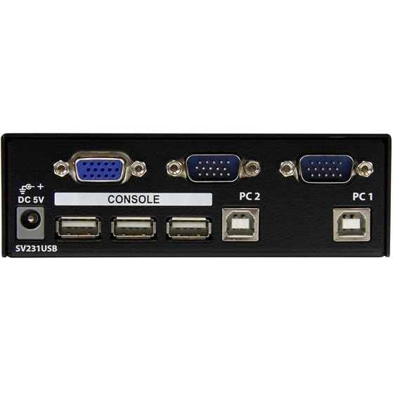 StarTech.com 2 Port Professional USB KVM Switch Kit with Cables