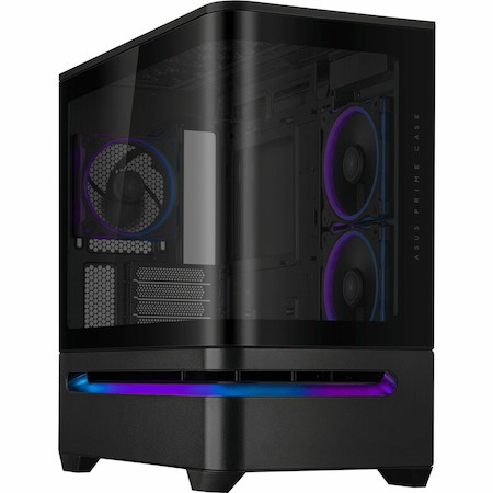 Asus ASUS Prime AP202 ARGB Computer Case - Micro ATX, Mini ITX Motherboard Supported - Tempered Glass - Black
