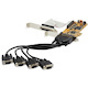 StarTech.com 8-Port PCI Express RS232 Serial Adapter Card, PCIe to DB9 Controller 16C1050 UART, Low Profile, 15kV ESD, Windows Only, TAA