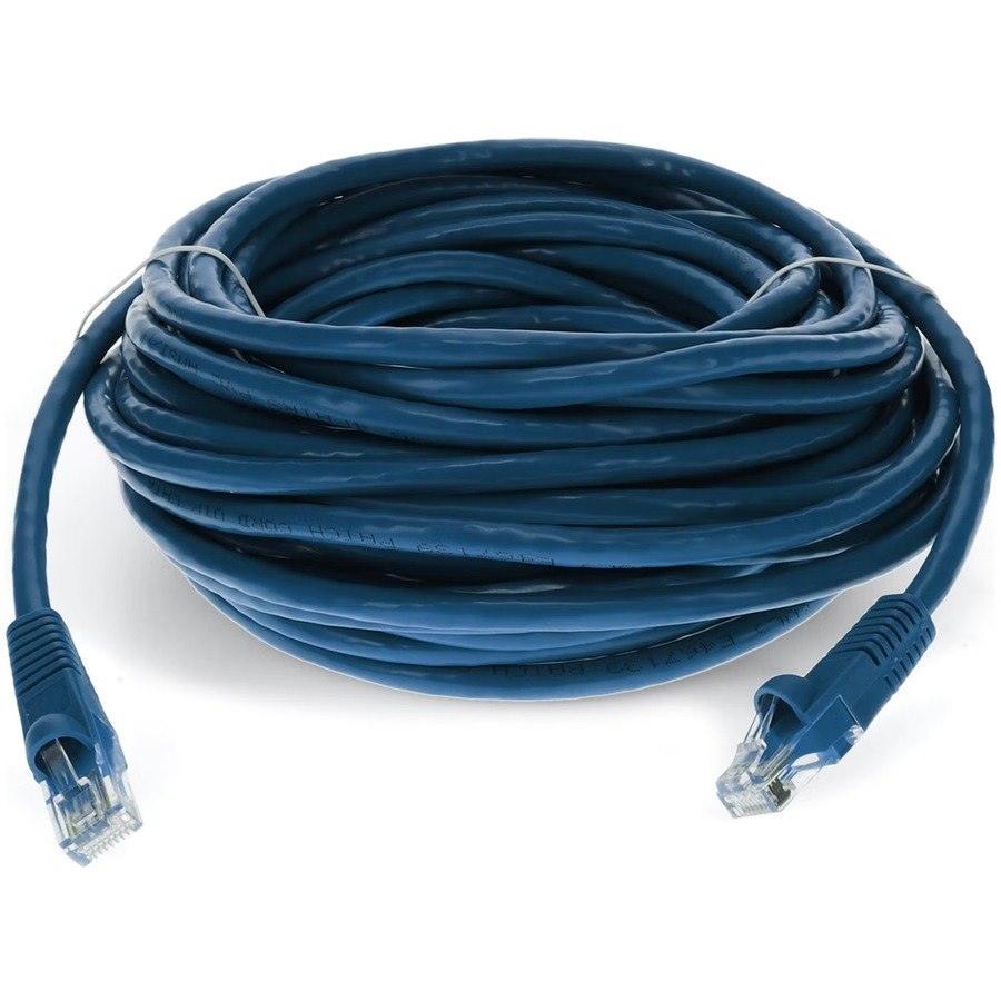 AddOn 50ft Blue CAT 6 PVC Ethernet Cable Snagless Bubble Boot RJ-45 M/M