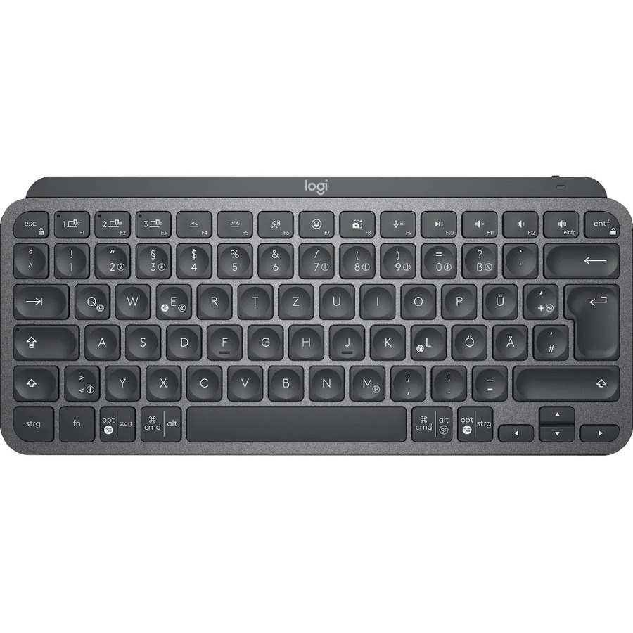 Logitech MX Keys Mini Keyboard - Wireless Connectivity - LED - German - QWERTZ Layout - Graphite
