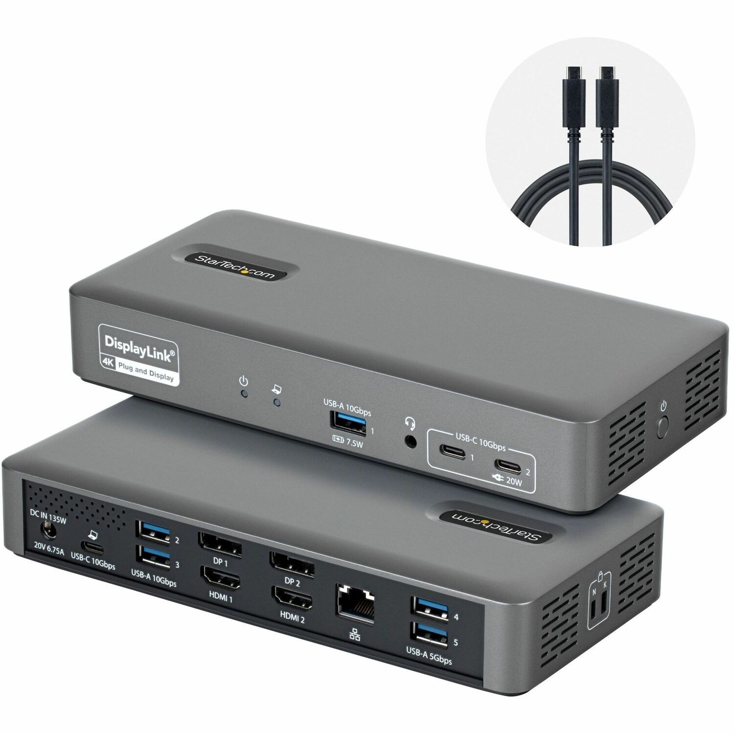 StarTech.com SmartDock 14 Port(s) USB Type C Docking Station for Monitor, Notebook - Charging Capability - Desktop