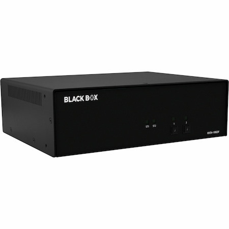 Black Box Secure KVM Switch, NIAP 4.0 Certified - 2-Port, Single-Monitor, DisplayPort