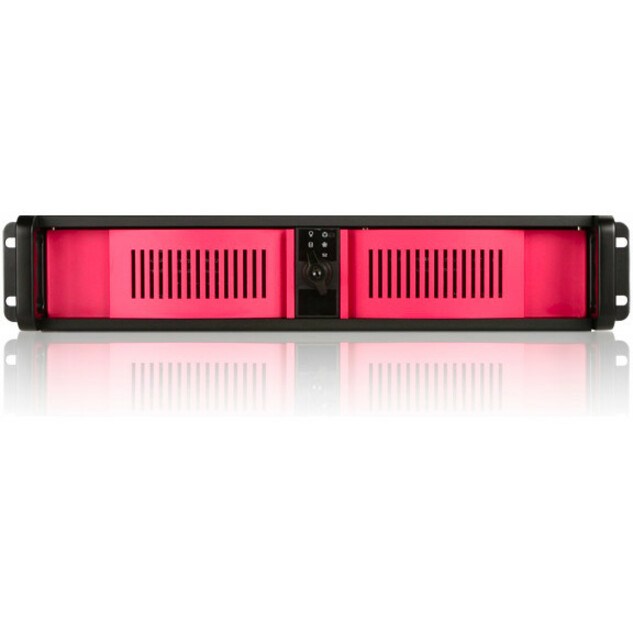 iStarUSA 2U Compact Stylish Rackmount Front-Mounted PSU Chassis Red
