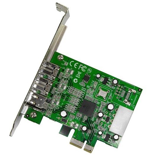 StarTech.com 3 Port 2b 1a 1394 PCI Express FireWire Card Adapter