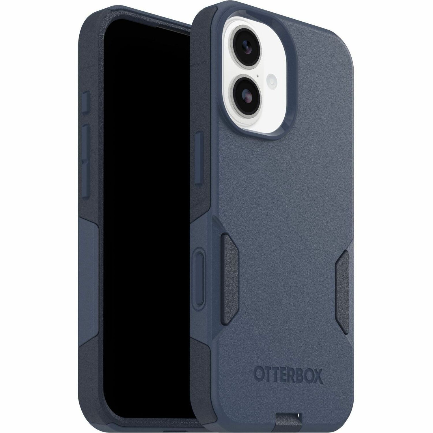 OtterBox Commuter Series - Back Cover For Mobile Phone - MagSafe Compatibility - Polycarbonate, Thermoplastic Elastomer (Tpe) - Blue Sentiment - For Apple iPhone 17