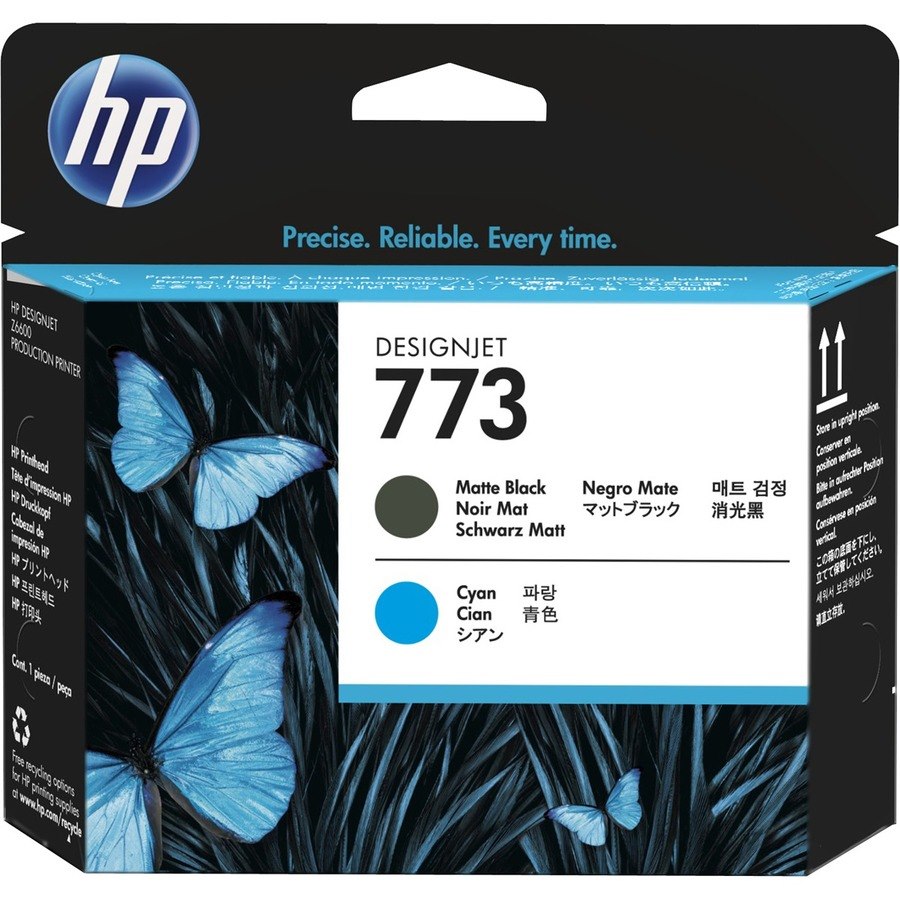 HP 773 Original Standard Yield Laser Printhead - Matte Black, Cyan - 1 / Pack