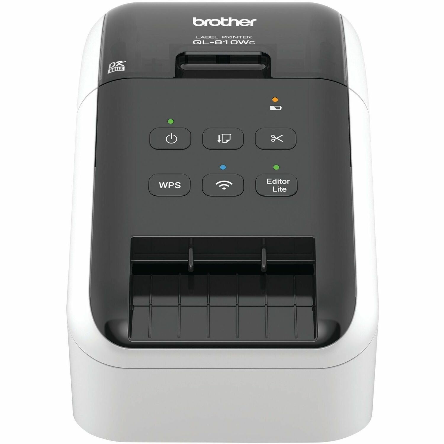 Brother QL-810WC Office, Postraum, Empfang Direktthermodrucker - Zweifarbig - Etikettendruck - USB - USB-Schnittstelle - IEEE 802.11b/g Wireless LAN - With Schneider - Schwarz, Wei�