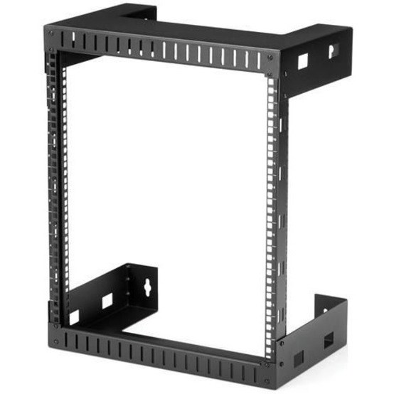 StarTech.com 2-Post 12U Heavy-Duty Wall-Mount Network Rack, 19" Open Frame Server Rack for Computer Equipment, Wall Mount Data Rack~