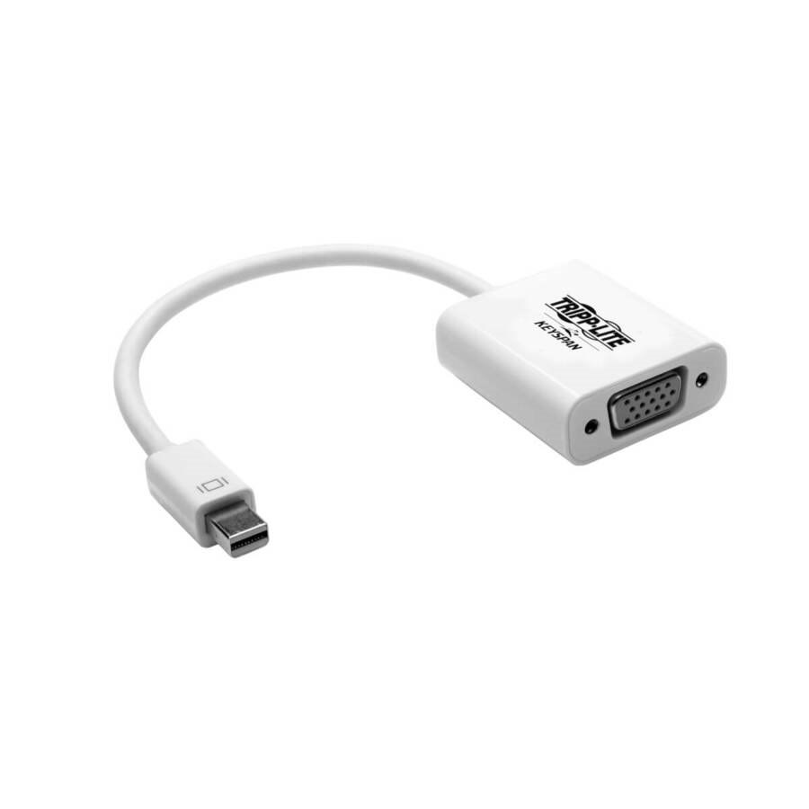 Eaton Tripp Lite Series Keyspan Mini DisplayPort to Active VGA Adapter, Video Converter, DP1.2, (M/F), White, 6-in. (15.24 cm)