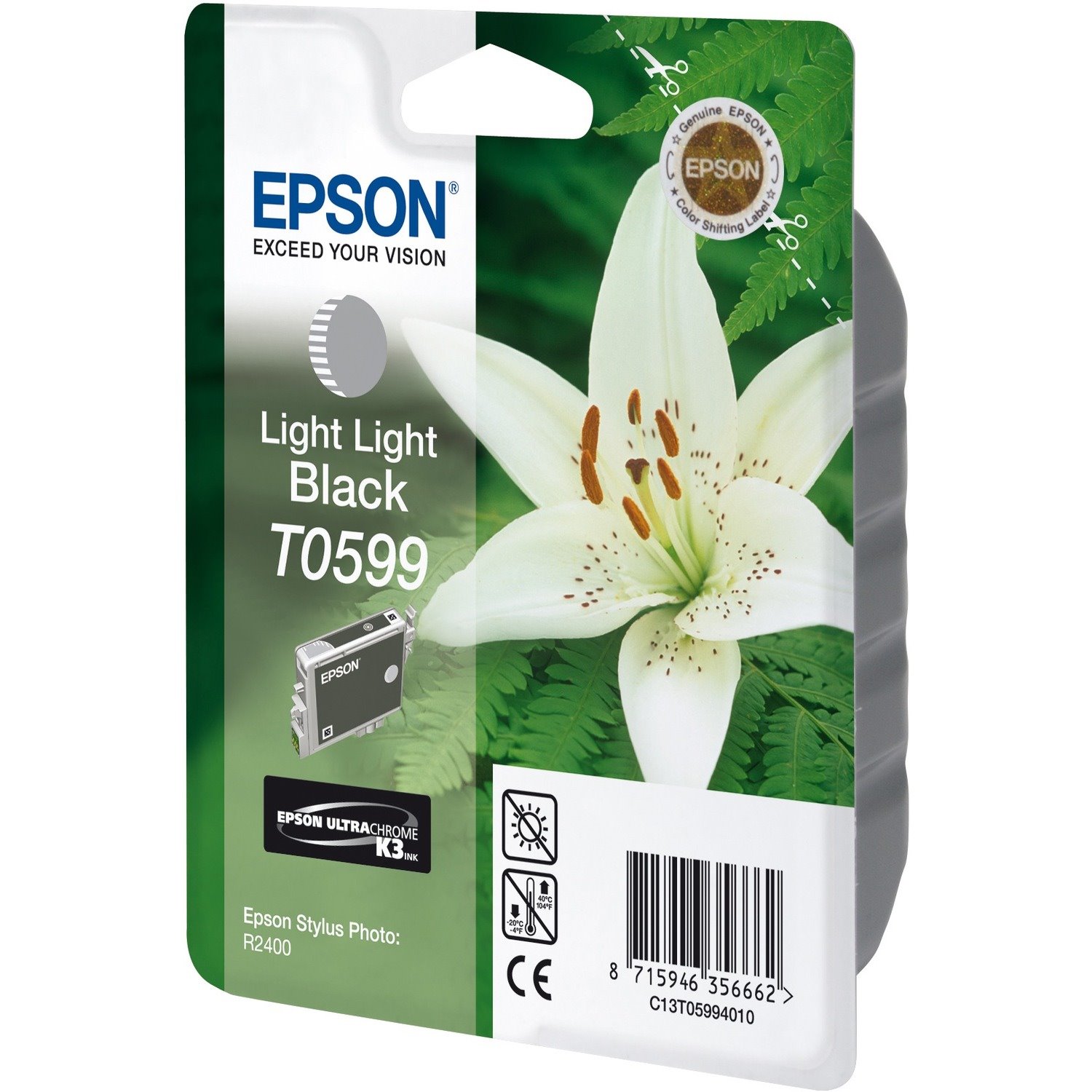 Epson T0599 Original Inkjet Ink Cartridge - Light Black Pack