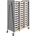 Safco Whiffle Typical Triple Rolling Storage Cart