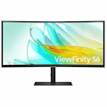 Samsung ViewFinity S6 S34C654UAN 34" Class UW-QHD Curved Screen LCD Monitor - 21:9 - Black