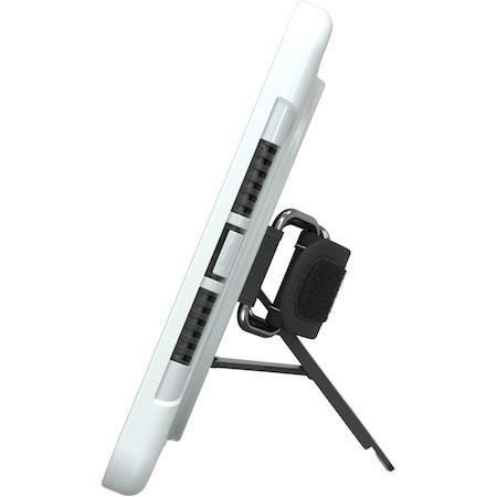 CTA Digital Protective Case with Build in 360° Rotatable Grip Kickstand for iPad 7th/ 8th/ 9th Gen 10.2, iPad Air 3, iPad Pro 10.5, White