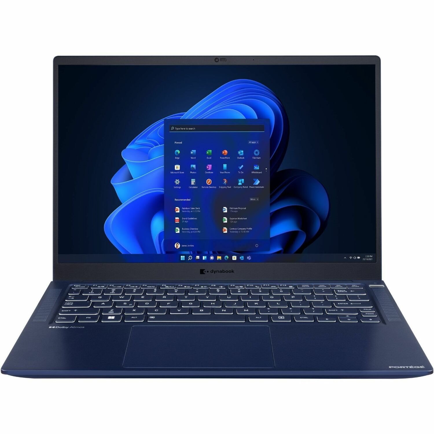 Dynabook Portege X40L-K 14" Notebook - WUXGA - Intel Core i7 12th Gen i7-1270P - vPro Technology - 16 GB - 512 GB SSD - English, French Keyboard - Tech Blue Metallic