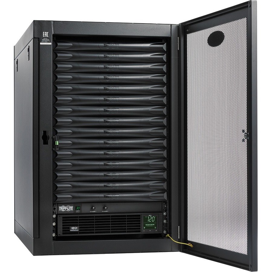 Tripp Lite by Eaton EdgeReady&trade; Micro Data Center - 15U, Heavy-Duty, Wall-Mount, 3 kVA UPS, Network Management and PDU, 120V Kit