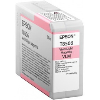 Epson UltraChrome HD T8506 Original High Yield Inkjet Ink Cartridge - Vivid Light Magenta - 1 / Pack