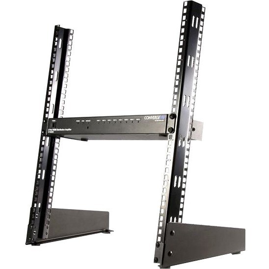 StarTech.com 2-Post 12U Desktop Server Rack, Open Frame 19in Network Rack, Small Home/Office Rack for AV / Studio / Data / IT Equipment