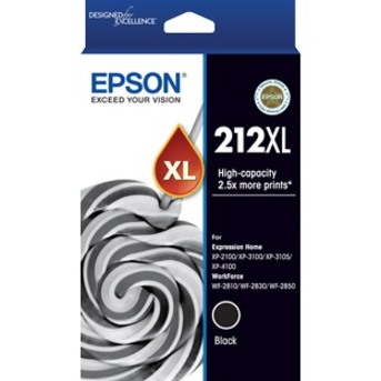 Epson 212XL Original High Yield Inkjet Ink Cartridge - Black - 1 Pack