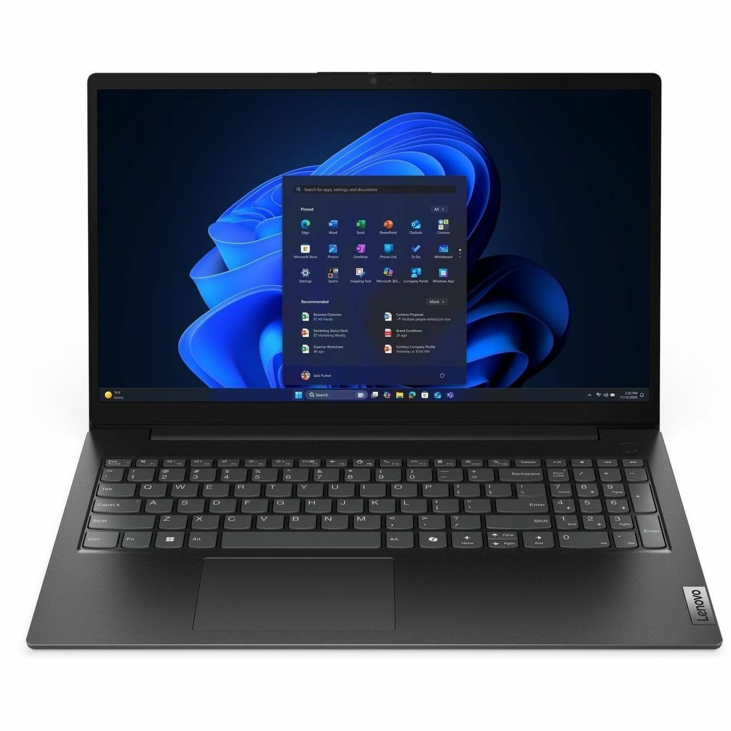 Lenovo V15 G6 ARP 83UU0017GE 39,6 cm (15,6 Zoll) Notebook - Full HD - AMD Ryzen 7 170 - 16 GB - 512 GB SSD - Schwarz