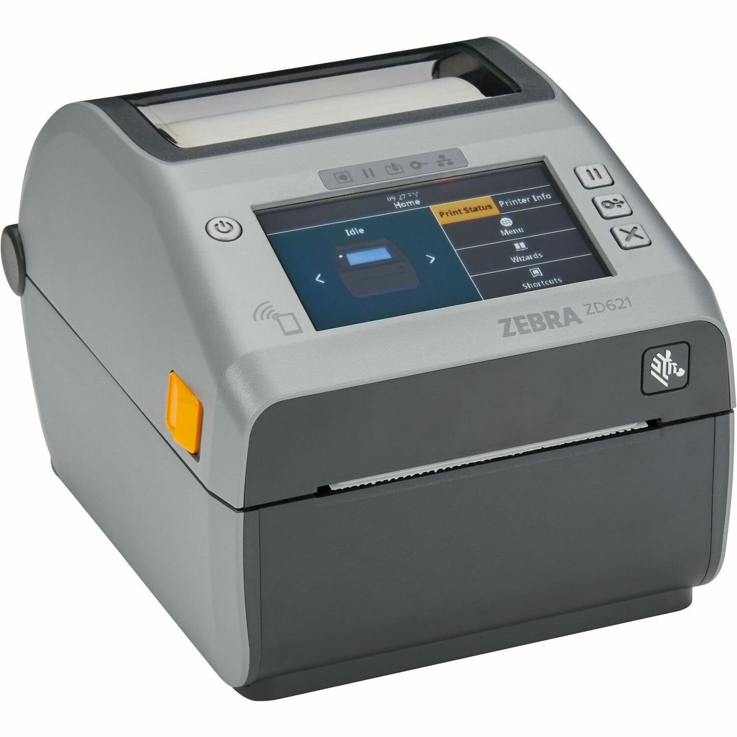 Zebra ZD621 Retail, Healthcare, Transportation & Logistic, Manufacturing, Desktop Direct Thermal Printer - Monochrome - Desktop - Label/Receipt Print - Ethernet - USB - USB Host - Serial - Bluetooth 4.1 - RFID - With Cutter