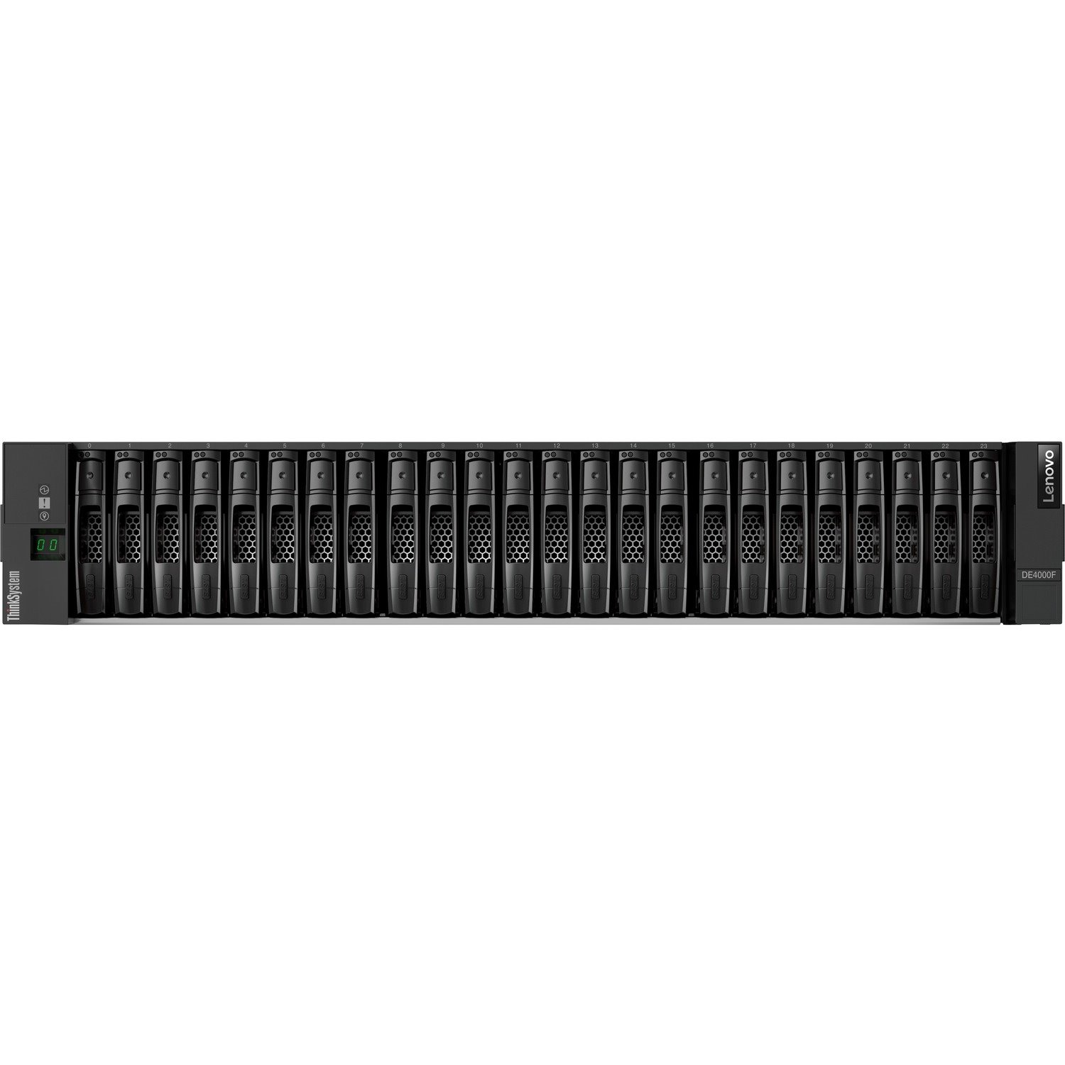 Lenovo ThinkSystem DE4000F 24 x Total Bays DAS/SAN Storage System - 2U Rack-mountable