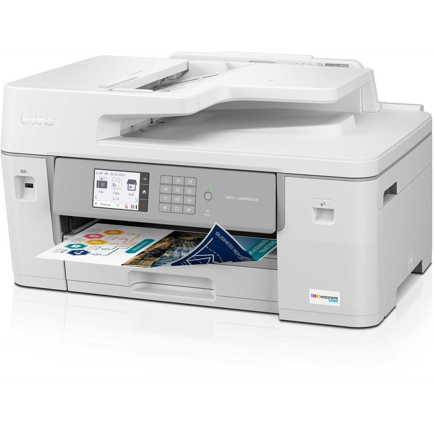 Brother MFC-J6555DW Wireless INKvestment Tank Inkjet Multifunction Printer - Color