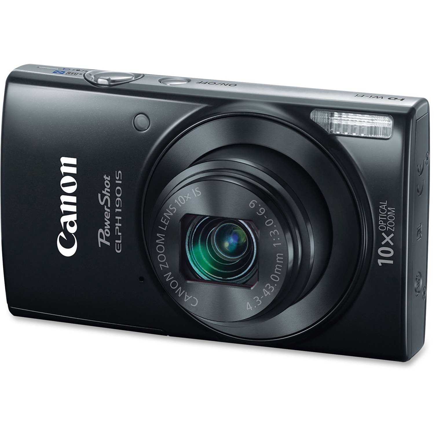 Canon PowerShot 190 IS 20 Megapixel Compact Camera - Black