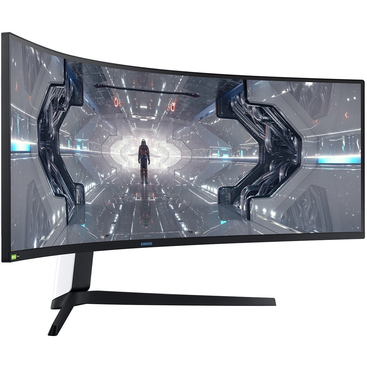 Samsung Odyssey G9 C49G95TSSN 49" Class UW-QHD Curved Screen Gaming LCD Monitor - 32:9 - Black, White, Matte Black