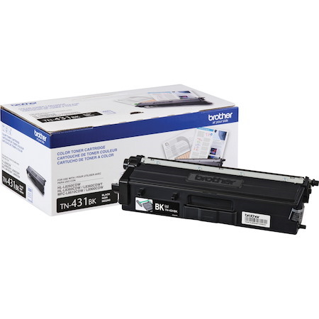 Brother TN431BK Original Standard Yield Laser Toner Cartridge - Black - 1 Each