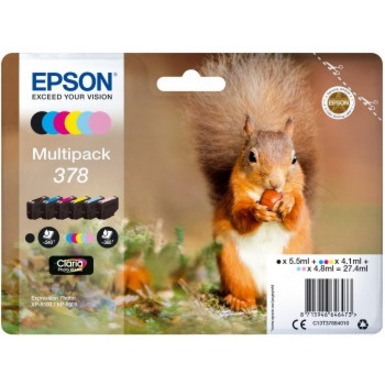 Epson Claria Photo HD 378 Original High Yield Inkjet Ink Cartridge - Multi-pack - Cyan, Magenta, Yellow - 6 / Pack