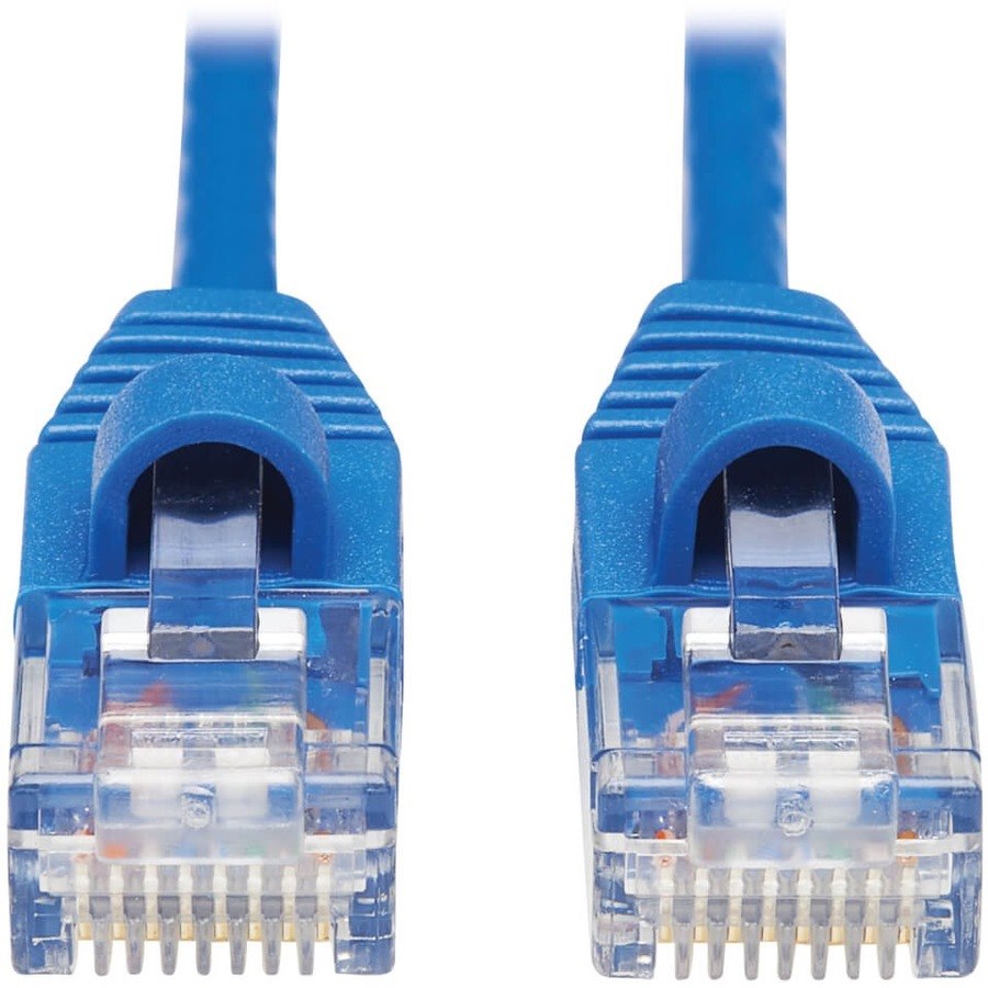 Eaton Tripp Lite Series Cat6a 10G Snagless Molded Slim UTP Ethernet Cable (RJ45 M/M), Blue, 20 ft. (6.09 m)