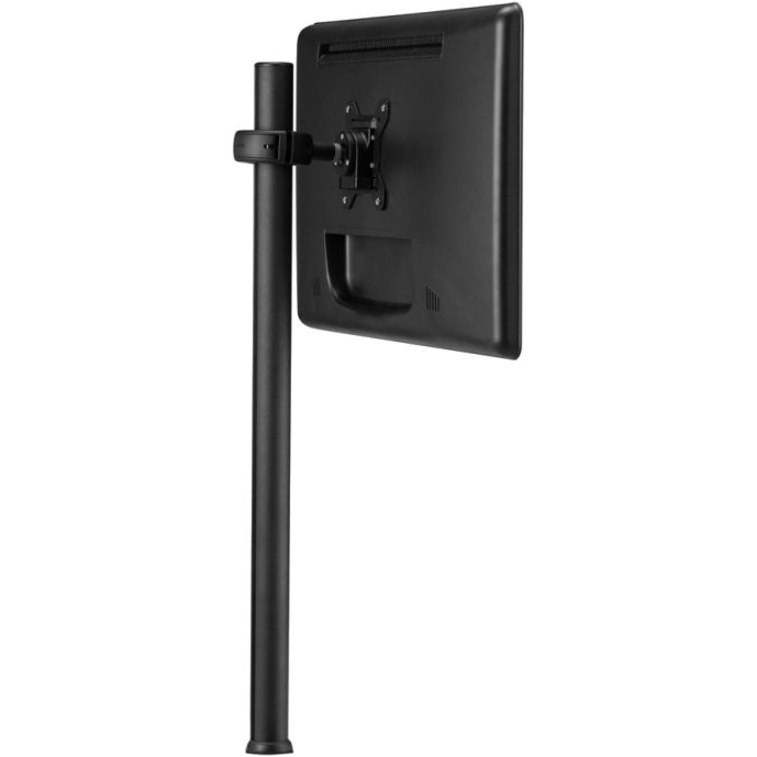 Atdec 29.5in pole desk mount with one display head - Loads up to 26.5lb - VESA 75x75, 100x100