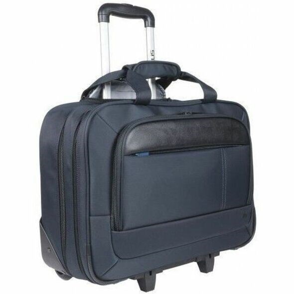 MOBILIS Executive Travel/Luggage Case (Trolley) for 35.6 cm (14") to 43.2 cm (17") Notebook - Navy Blue, Black