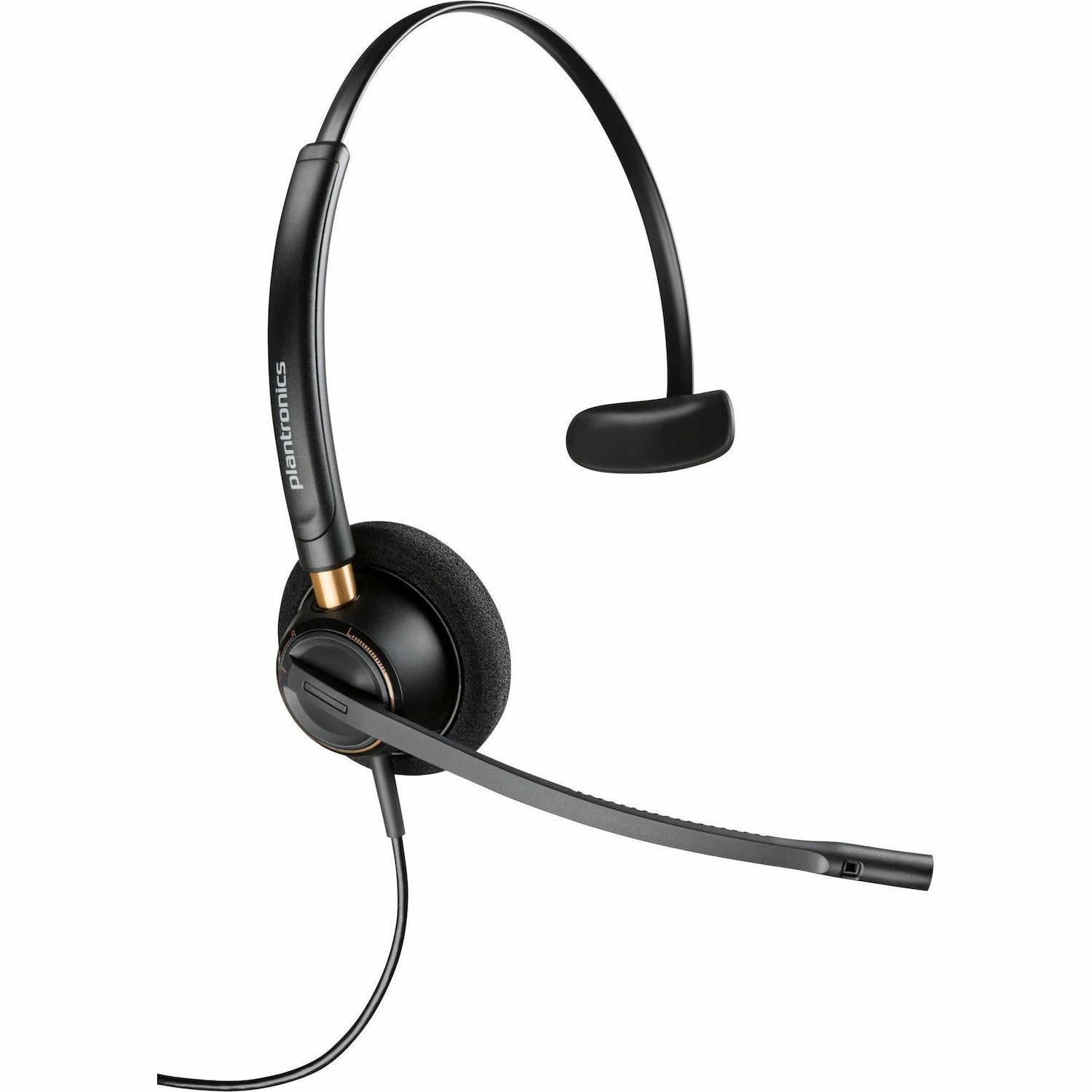 Poly EncorePro 500 510 Wired Over-the-head, On-ear Mono Headset - Black