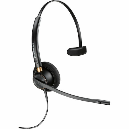 Poly EncorePro 500 510 Wired Over-the-head, On-ear Mono Headset - Black