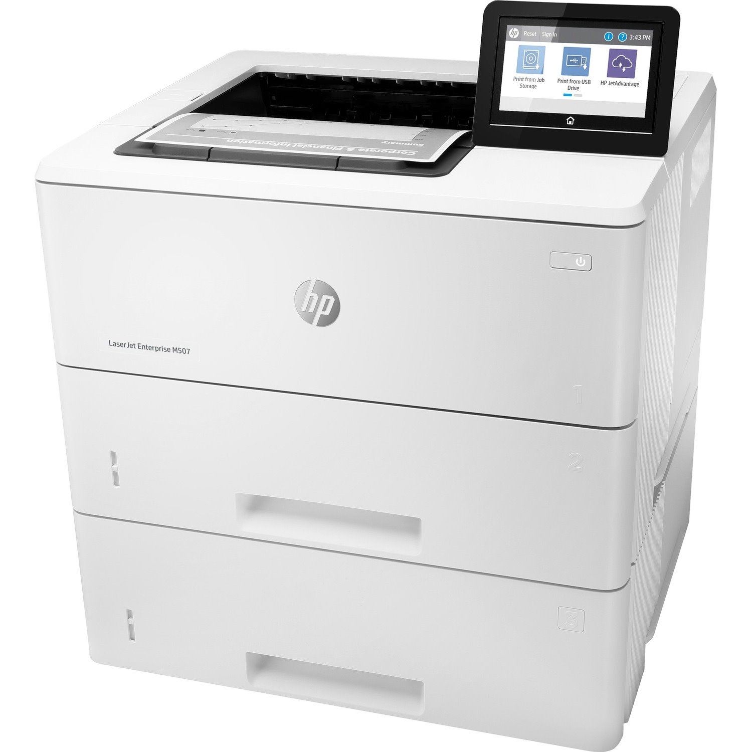 HP LaserJet Enterprise M507 M507x Desktop Laser Printer - Monochrome