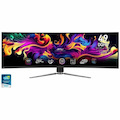 MSI MPG 491CQP QD-OLED 49" Class Dual Quad HD (DQHD) Curved Screen Gaming OLED Monitor - 32:9 - Metallic Black