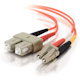 C2G-3m LC-SC 50/125 OM2 Duplex Multimode Fiber Optic Cable (TAA Compliant) - Orange