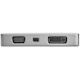 StarTech.com USB C Multiport Video Adapter - 4K 60Hz UHD Portable 5-in-1 USB Type C to HDMI 2.0, mDP, VGA or DVI, PD 3.0, Cable Management