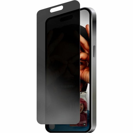 STM Goods Privacy Glass 9H Tempered Glass Privacy Screen Protector for Apple iPhone 16, iPhone 15