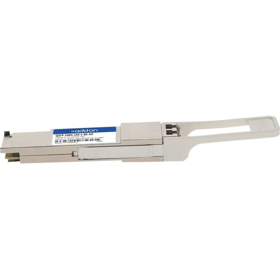 AddOn Cisco&reg; QSFP-100G-LR4-S-80 Compatible TAA 100GBase-ZR4 QSFP28 Transceiver (SMF, 1295nm to 1309nm, 80km, LC, DOM)