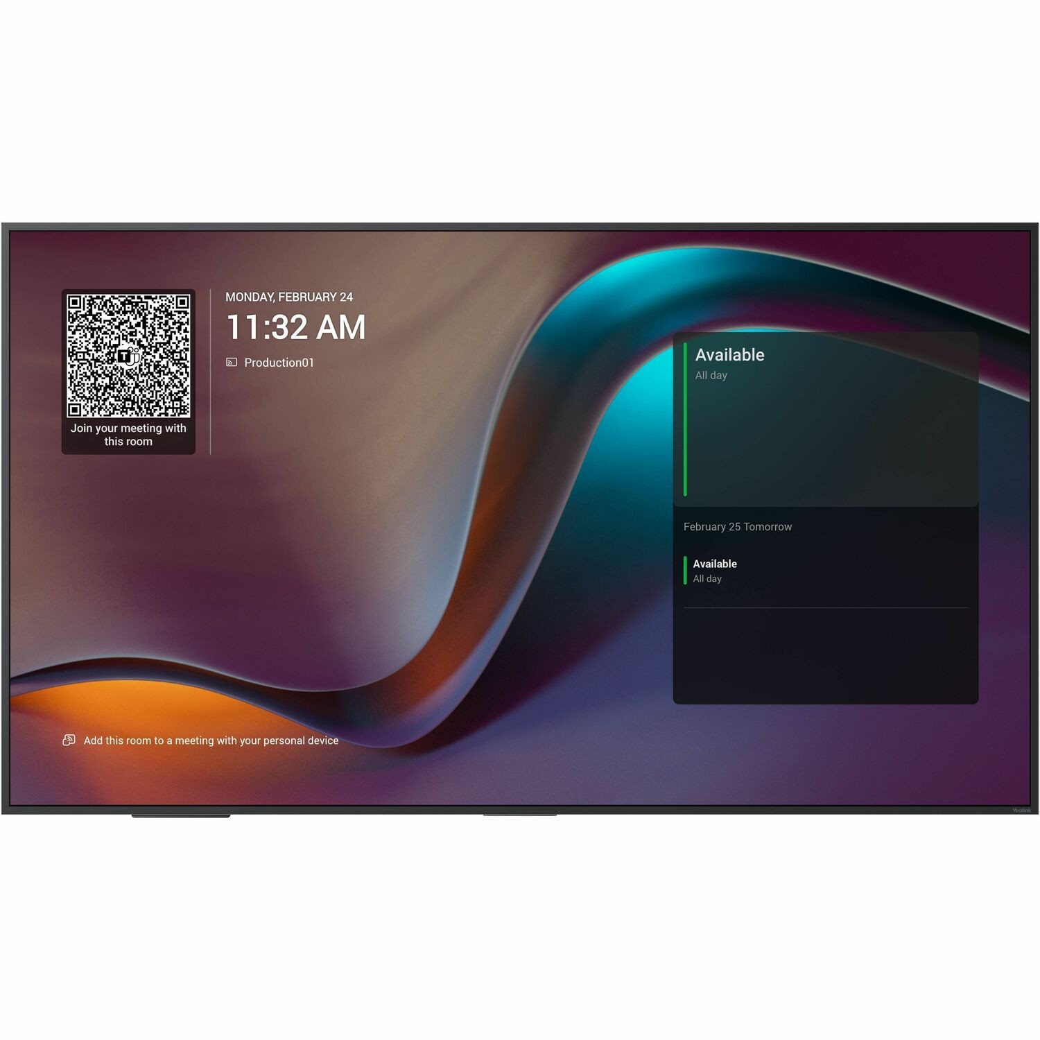 Yealink MeetingDisplay 1203690 1651 mm 4K UHD LCD Collaboration Display