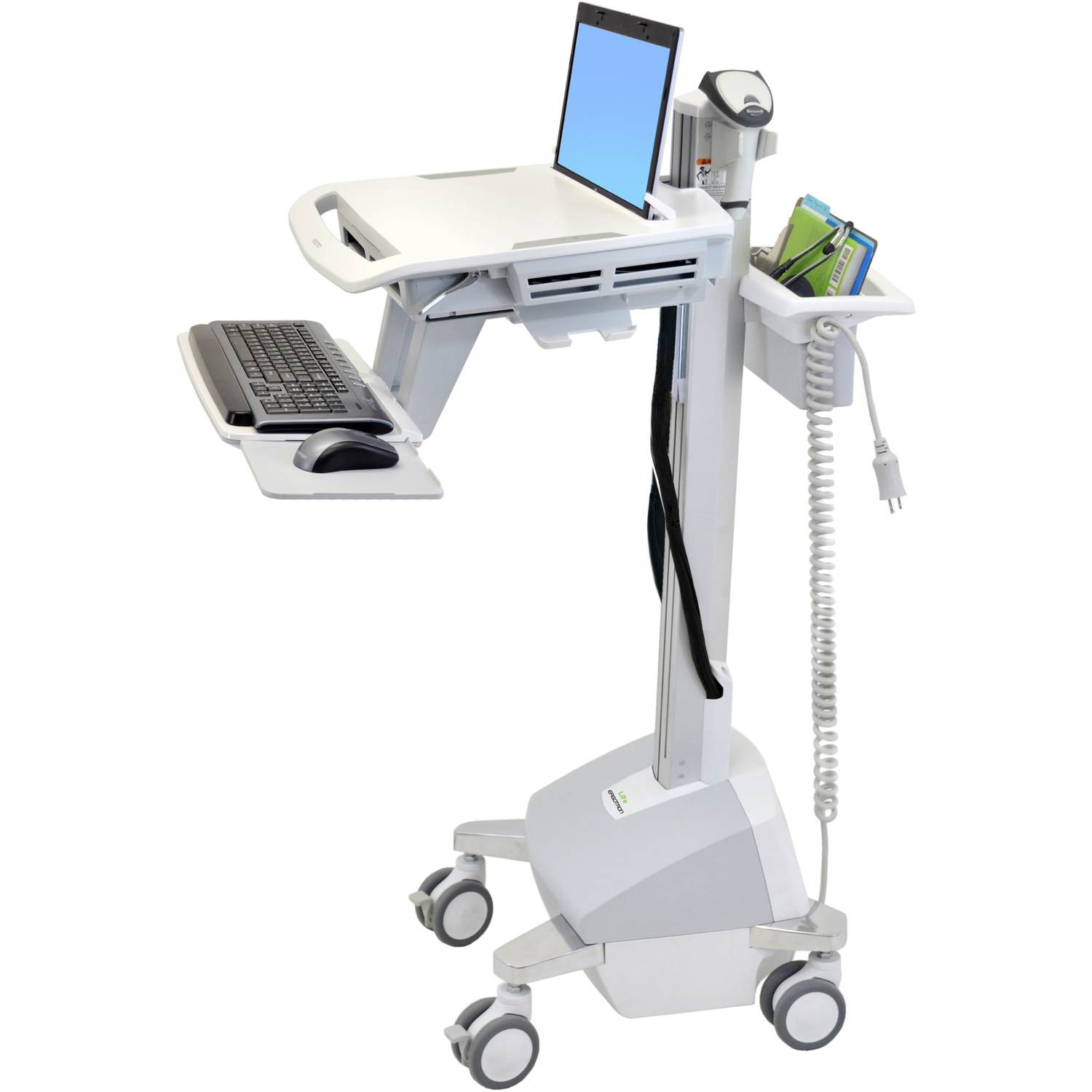 Ergotron StyleView EMR Laptop Cart, LiFe Powered