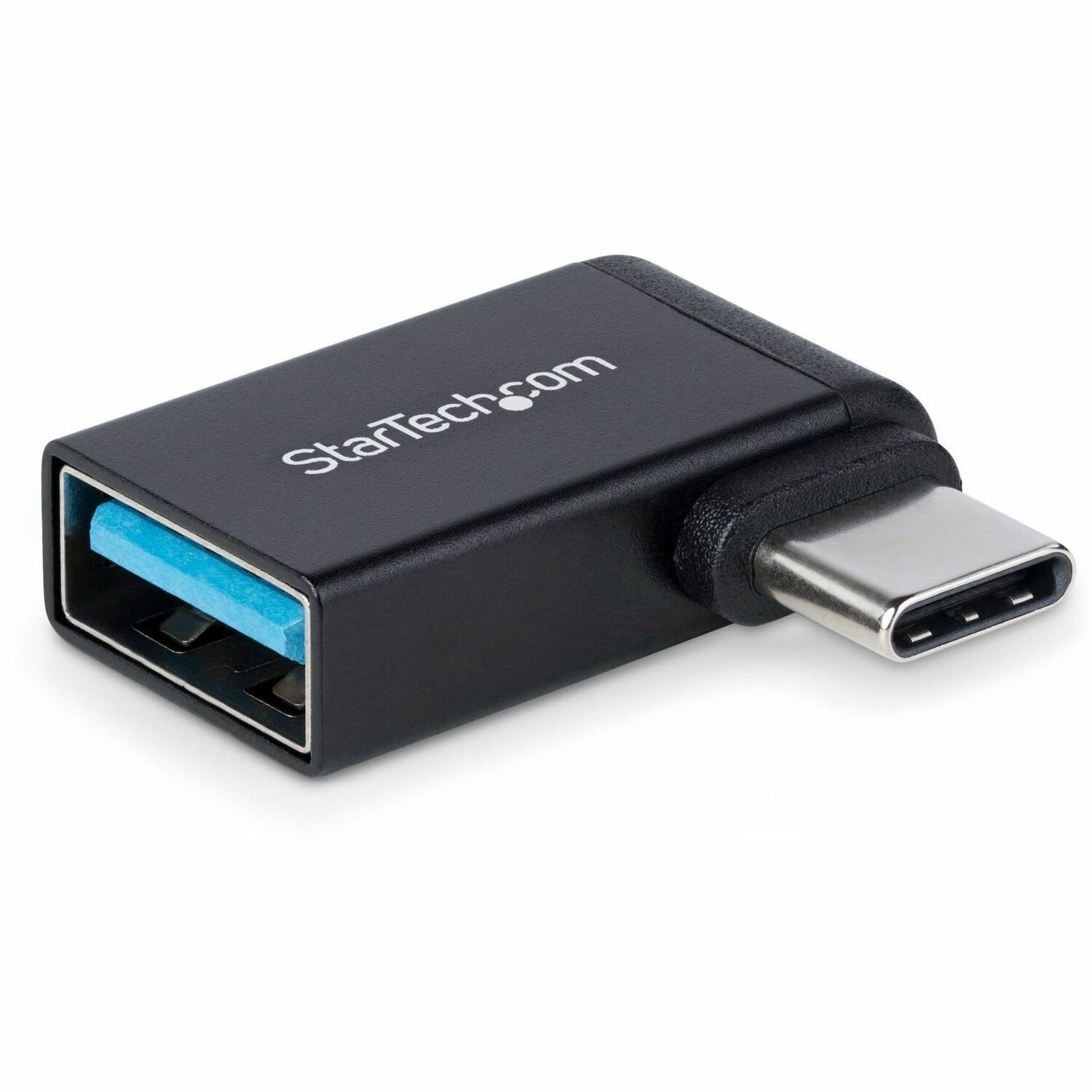 StarTech.com Haakse USB-C naar USB-A Adapter, USB 5Gbps, Compacte USB-C Male naar USB-A Female Adapter, Duurzame Metalen Behuizing, M/F