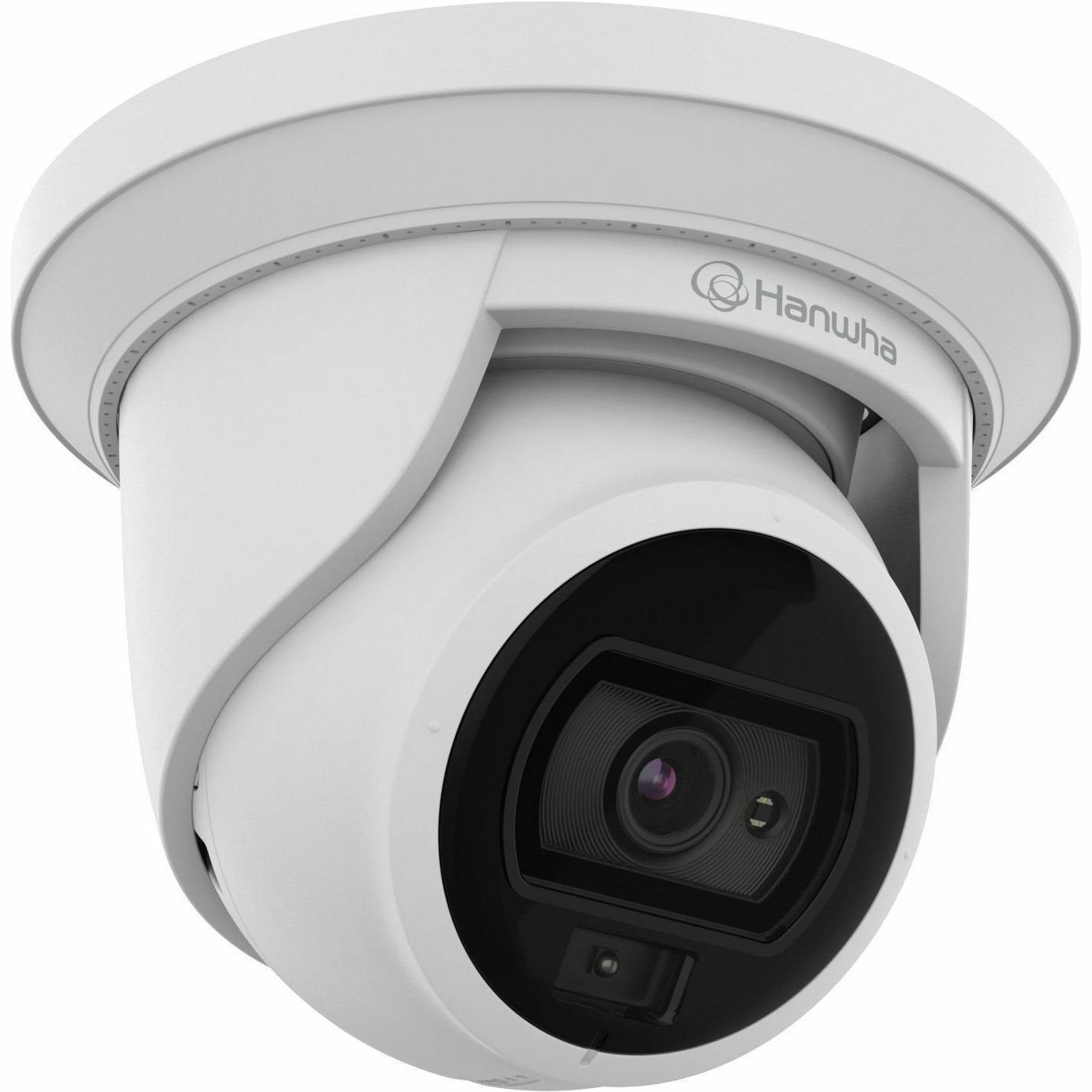 Wisenet 4 Megapixel Network Camera - Color - Turret - White