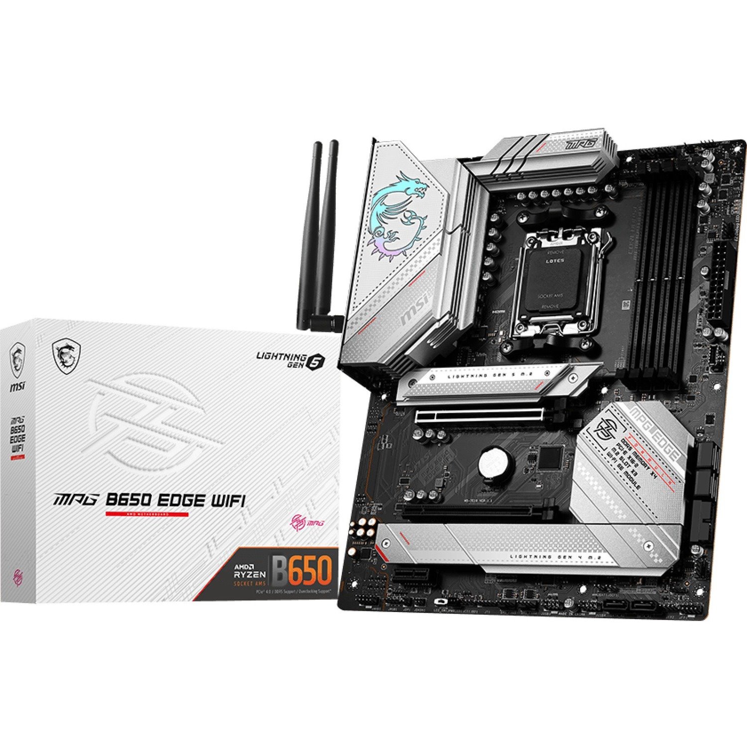 MSI MPG B650 EDGE WIFI Gaming Desktop Motherboard - AMD B650 Chipset - Socket AM5 - ATX