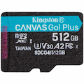 Kingston Canvas Go! Plus 512 GB Class 10/UHS-I (U3) V30 microSDXC - 1 Pack