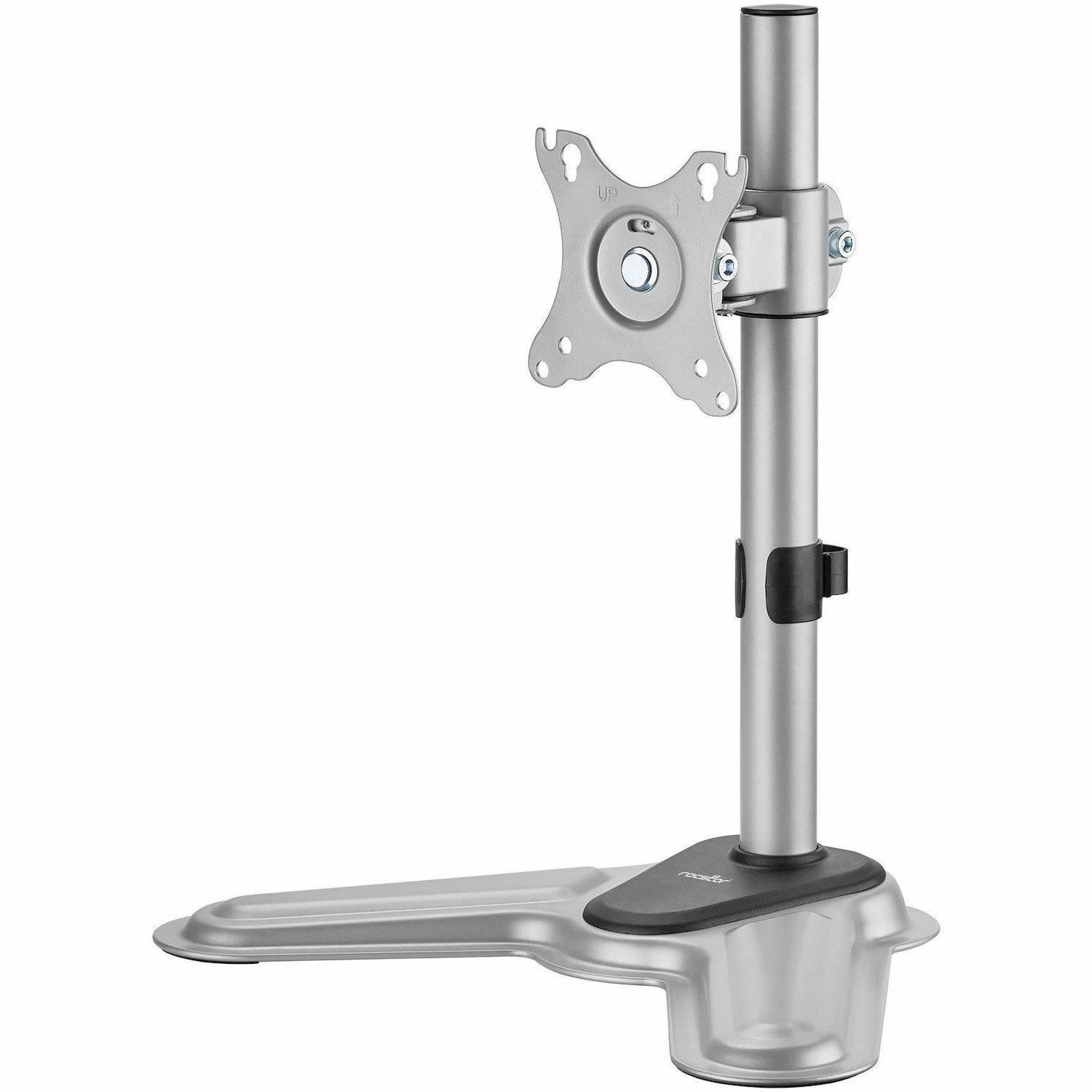 Rocstor ErgoReach Mounting Pole for Monitor, Display - Silver