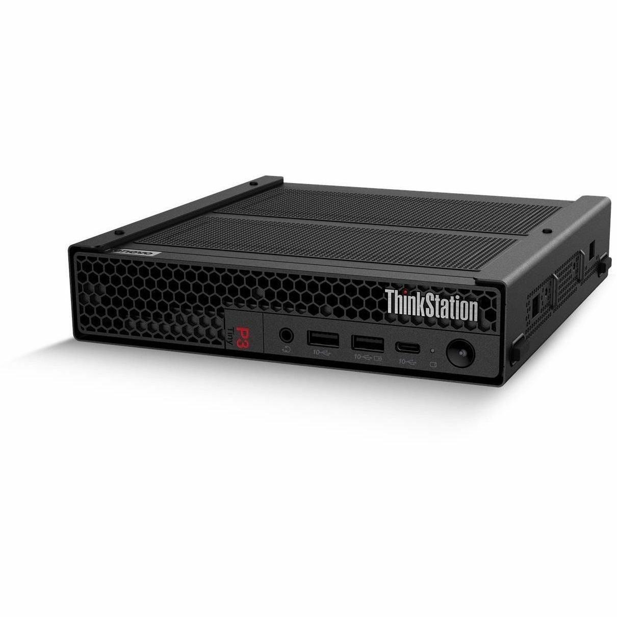 Lenovo ThinkStation P3 30H000AGUS Workstation - 1 x Intel Core i7 14th Gen i7-14700 - vPro Technology - 32 GB - 1 TB SSD - Tiny - Black